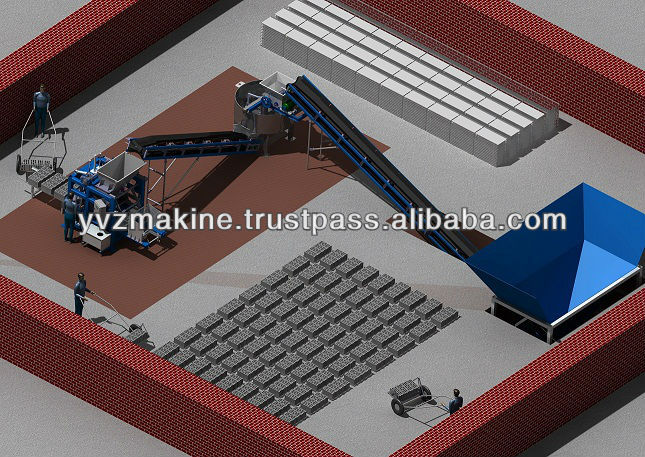 ES 400 Concrete Block and Brick Making Machine