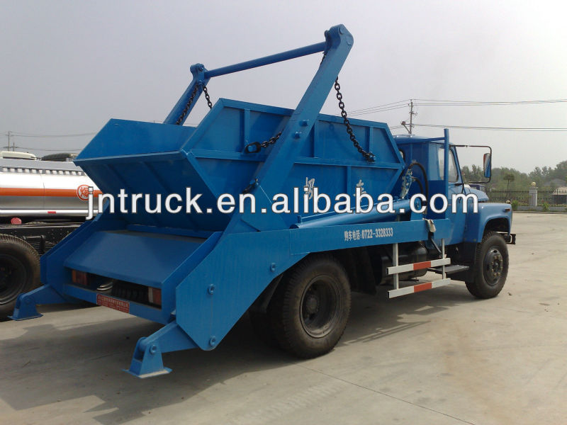 Euro 3 Dongfeng 140 type 6CBM Swing arm garbage truck