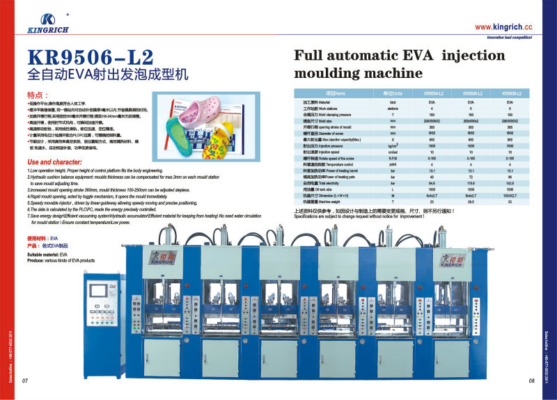 EVA injection moulding machine