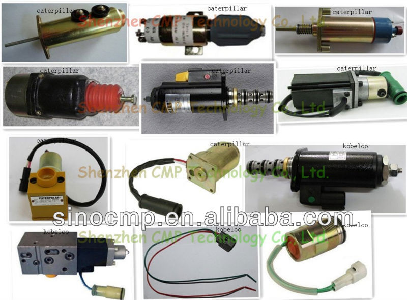 Excavator parts solenoid valve stop solenoid valve for for komatsu kobelco