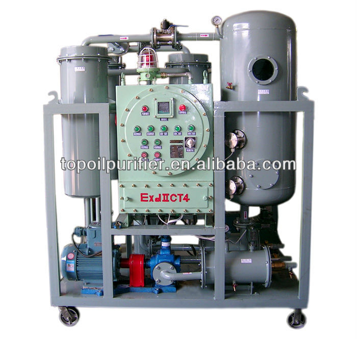 Explosive proof Vacuum Turbine Oil Purification Equipment,Gas/Steam Turbine Oil Treatment Machine