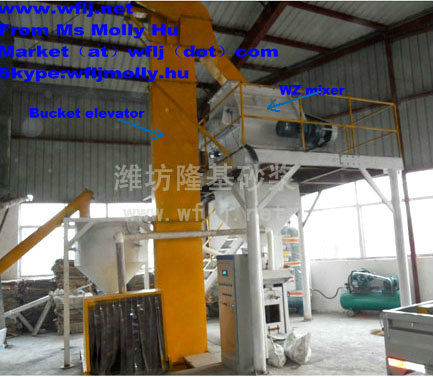 Export standard Waterproof simple type dry-mix mortar production line in Cement making machinery