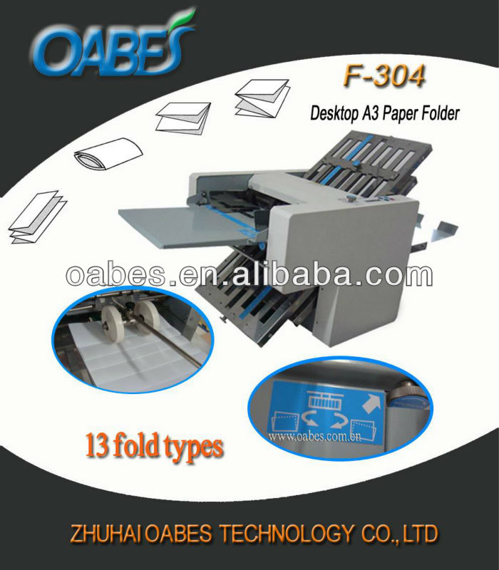 F-304 friction feed automatic paper folding machine