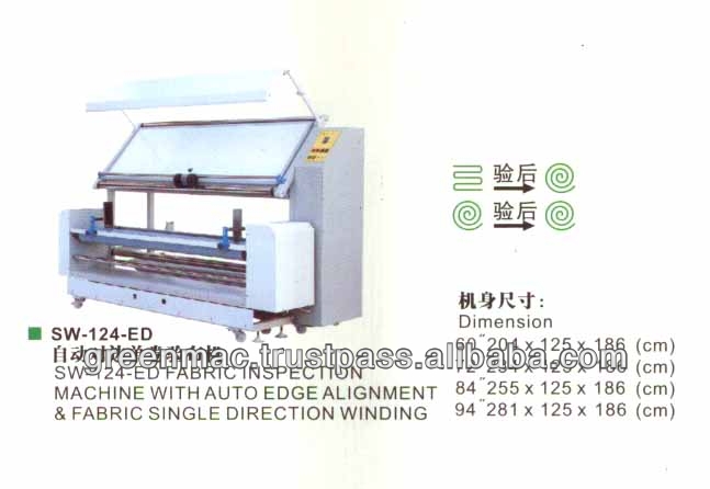 Fabric Inspection Machine with Auto Edge Alignment and Fabric Single Direction Winding