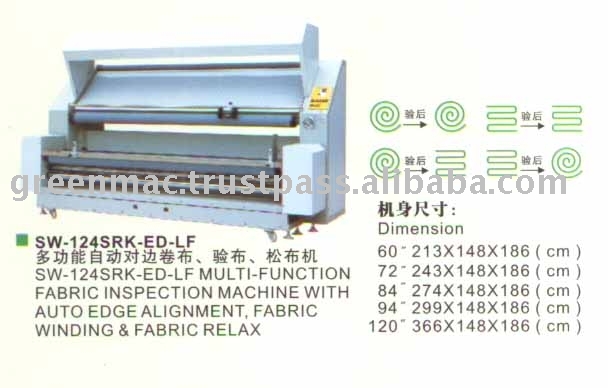 Fabric Inspection Machine With Auto Edge Alignment, Fabric Winding & Fabric Relax