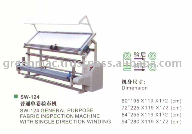 Fabric Inspection Machine With Single Direction Winding