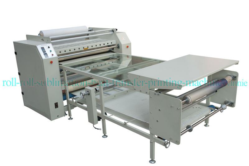 fabric roll to roll sublimation heat transfer machine(with rewinding function)