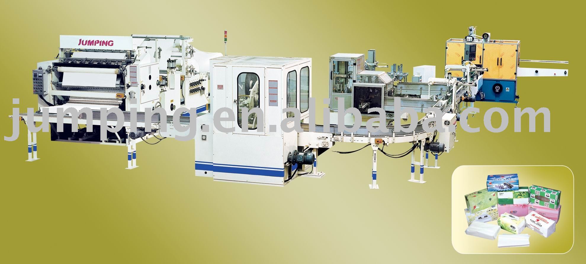 facial tissue machine