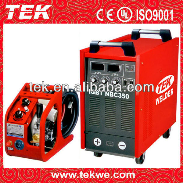 Factory price!!!NBC350F IGBT CO2 MIG Welder with wirefeeder