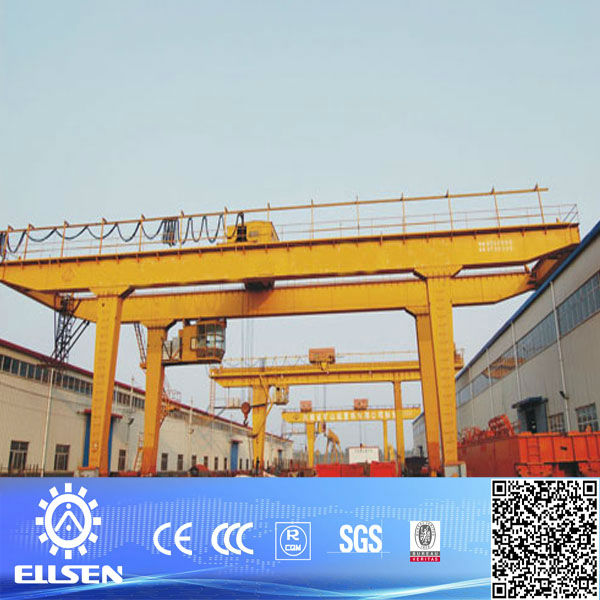 Factory using double beam rail gantry crane