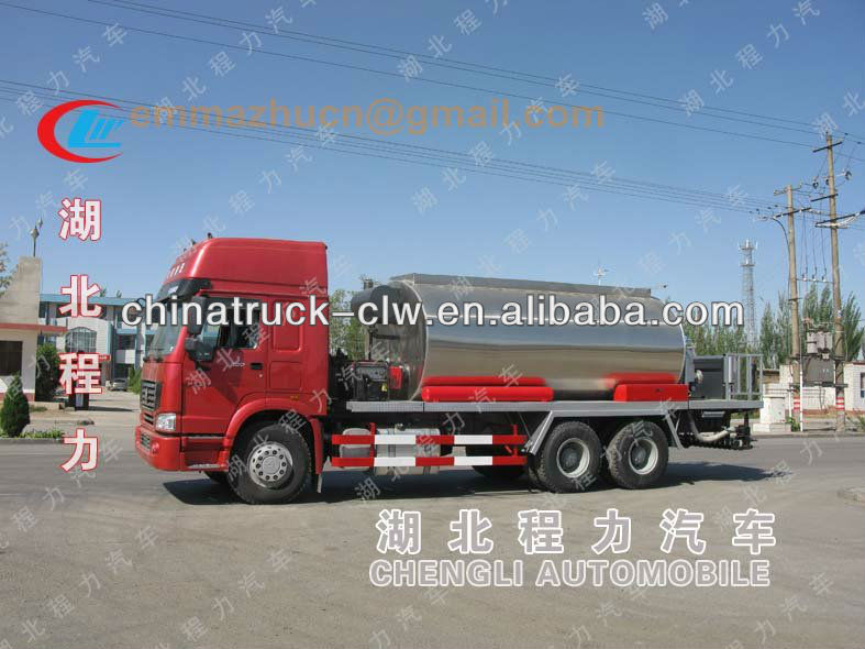 Famous brand Sinotuck HOWO 12cbm asphalt distributor truck for sales