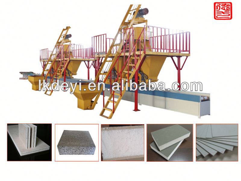 Fast and esay construction gypsum board manufacturing machine