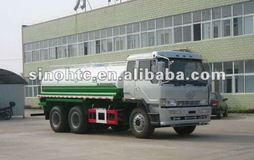 FAW 6X4 water tanker transport truck