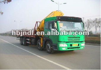 faw telescopic boom cargo crane truck 10ton