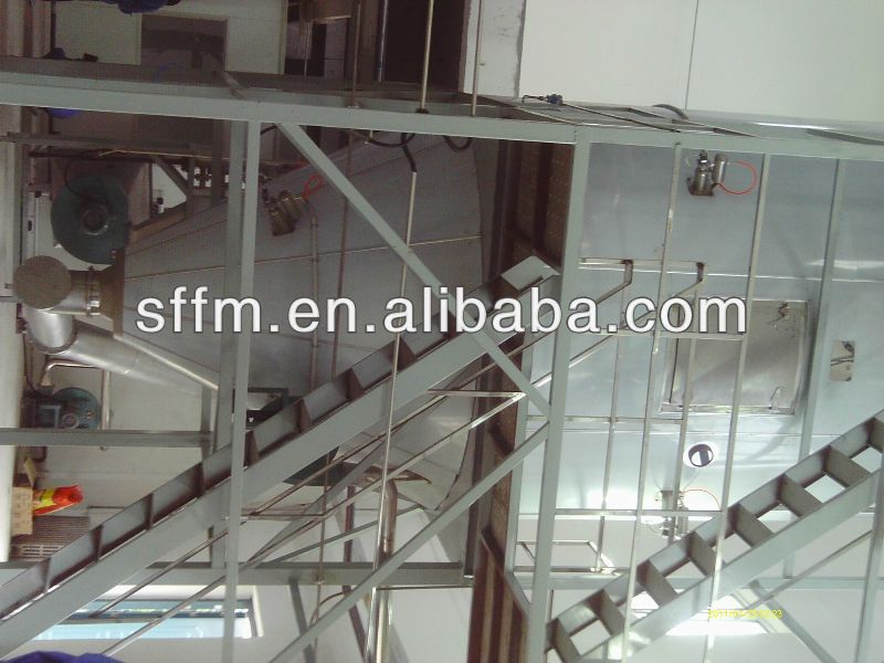 Fermentation residue production line