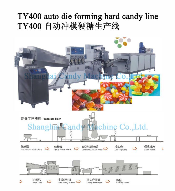 Filled hard candy production line