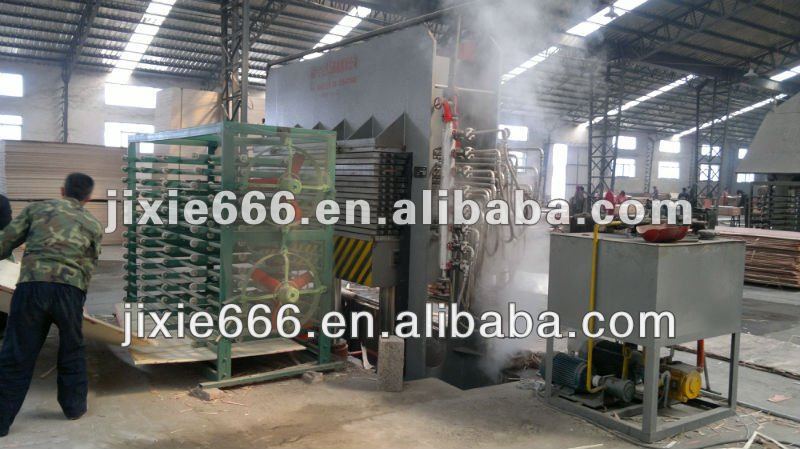 film faced plywood hot press machine/construction plywood hot press/plywood production line