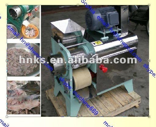 Fish flesh separator, fish meat and bone separator