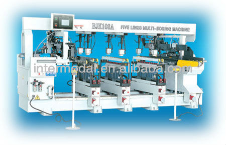 Five lines auto feeding multi-spindle drilling machine