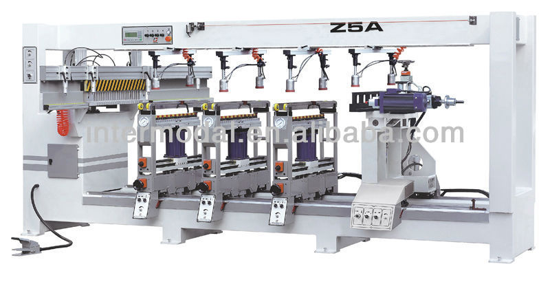 Five rows boring machine