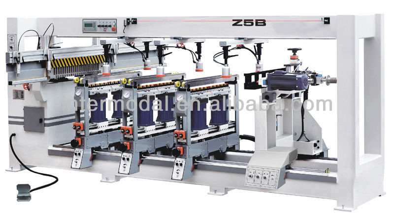 Five rows boring machine