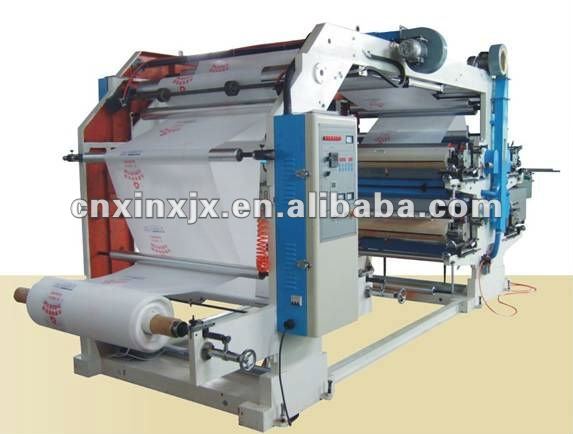 flexo central drum printing machine/attaching machine