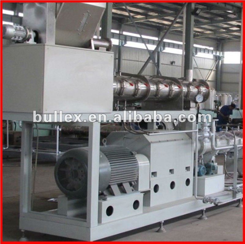 floating fish feed pellet extrusion processing machine