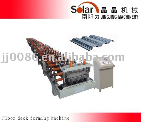 Floor decking forming machine