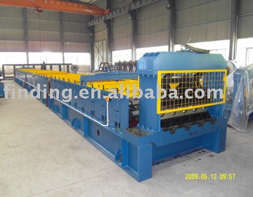 Floor decking forming machine