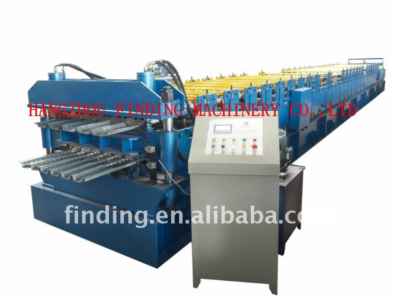 Floor decking forming machine