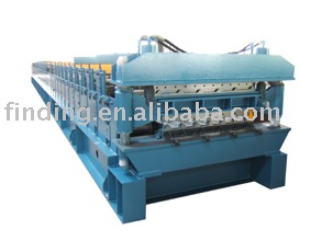 Floor decking sheet roll forming machine