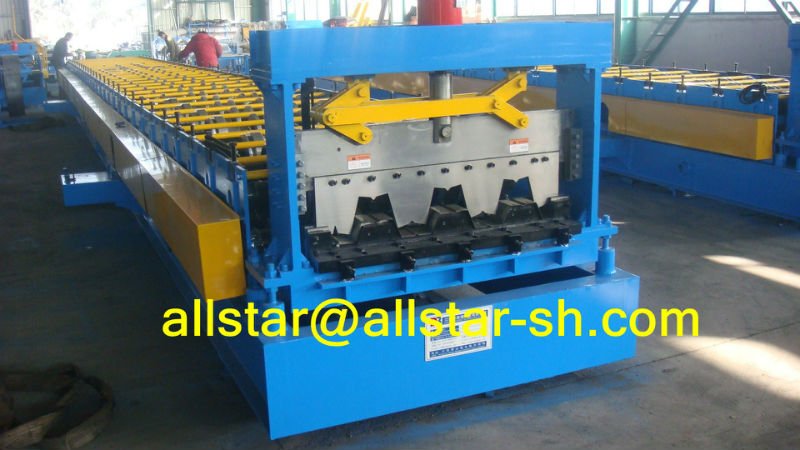 Floor decking sheet roll forming machine; deck sheet roll forming machine