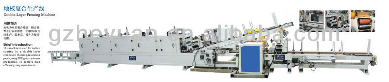 Floor Press laminating machine Doble layer pressing machine