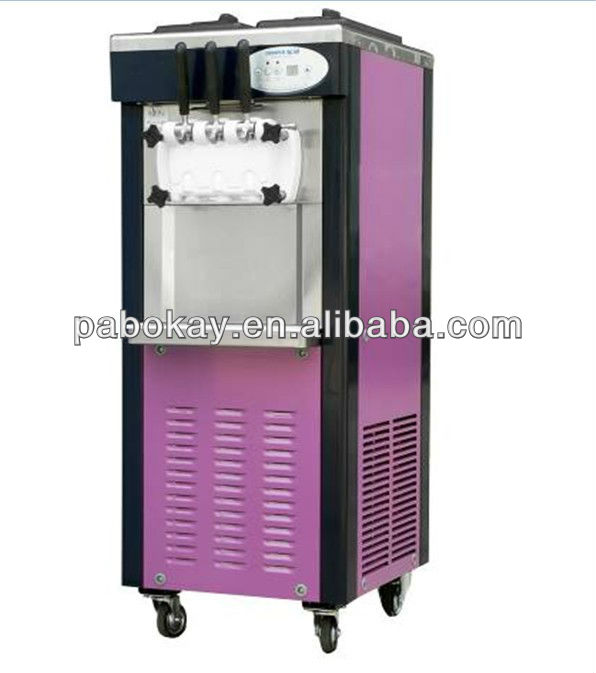 Floor type full stainless steel soft ice cream machine