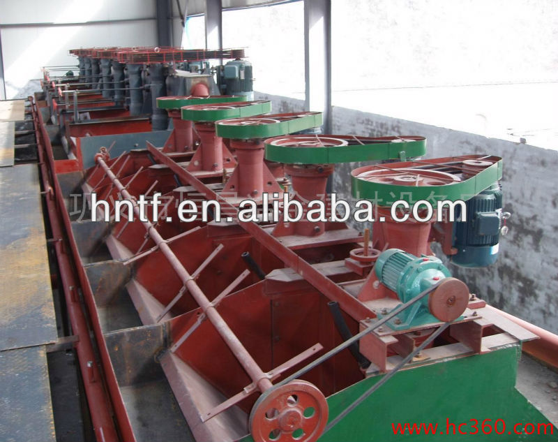 Flotation machine for gold, copper, lead zinc seprating