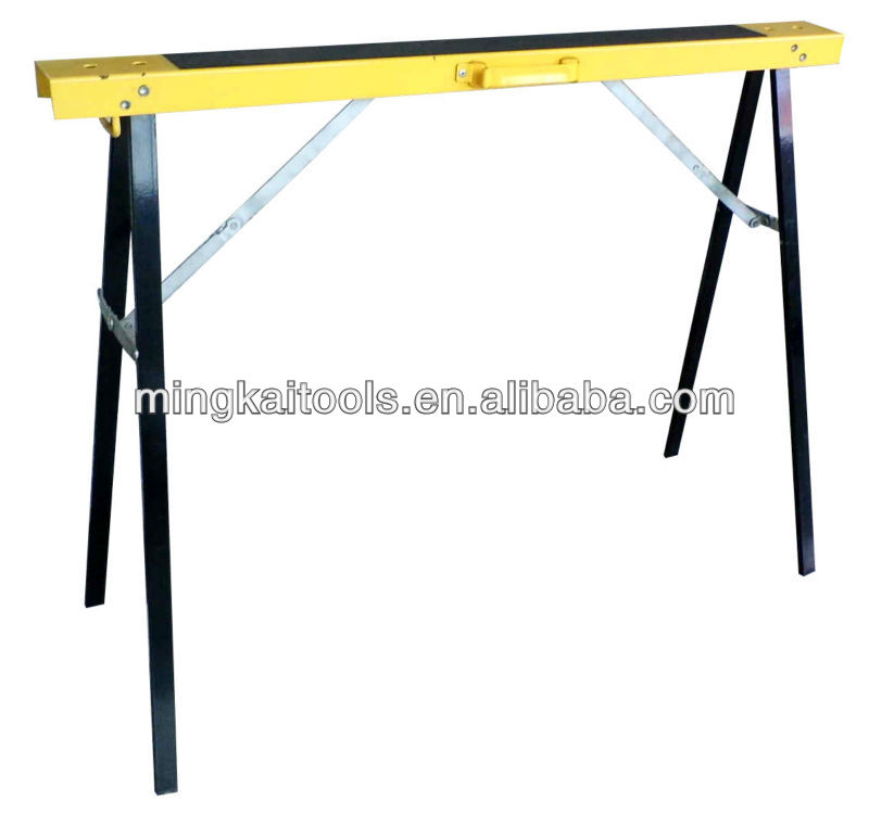 Folding steel saw horse ,metal trestle,Workbench