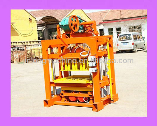 FOR family or small factory to do business! QT4-40 concrete block making machine/cement block making machine