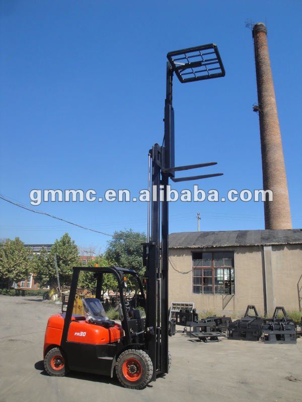 Forklift with Load Stabilizers