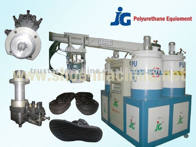 Four Color Four Density PU Shoes-making (soles) Pouring Machine (JG-807)