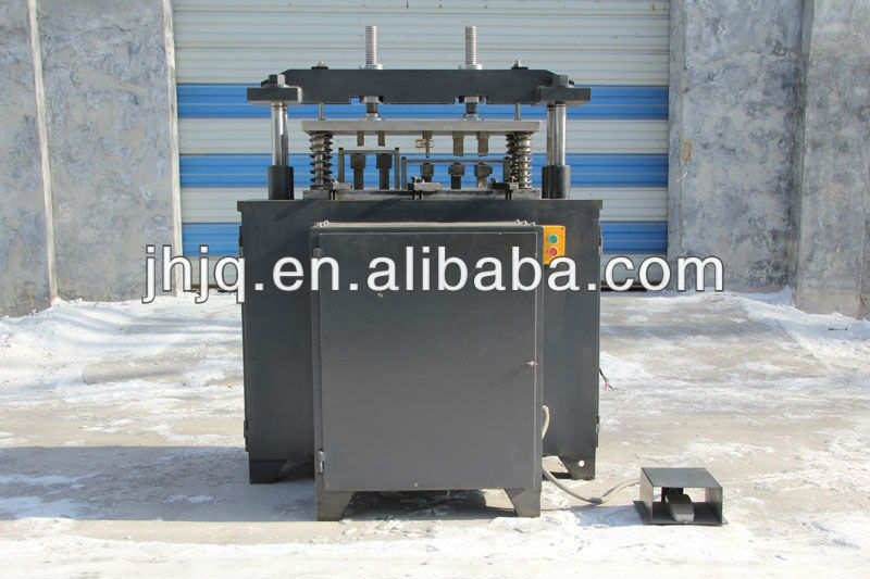 Four-column press machine with hydraulic punching moulds KT-373AD , Aluminum pressing machine with hydraulic punching moulds