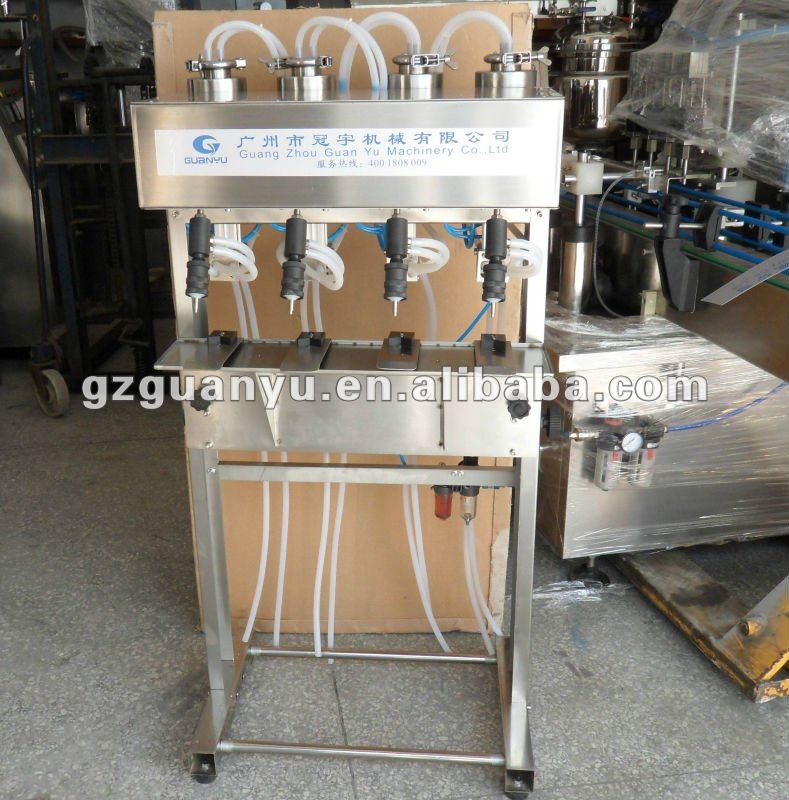 Four Heads Vacuum Toilet Water Liquid Filling Machine