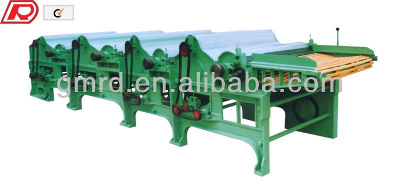 Four-Roller textile waste recycling machine line