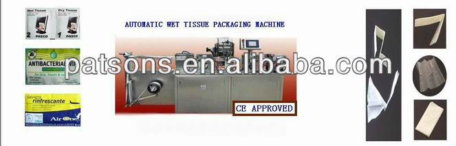 Four side Alcohol wet tissue making machine