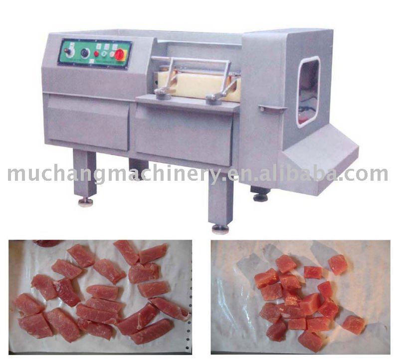 Fresh meat cutting machine