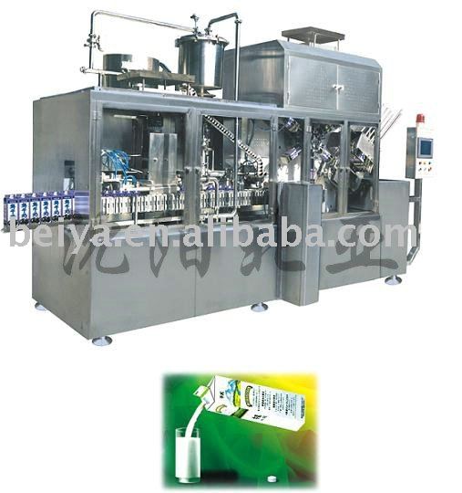 fresh milk filling machine for gable top carton