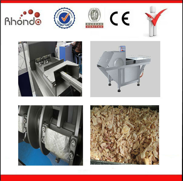 Frozen meat cutter with capacity of 3t/h and stable supply