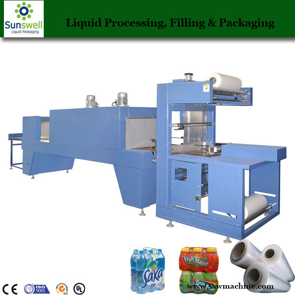 Full-auto Thermal Shrink Wrapping Soft Drink Packaging Machine