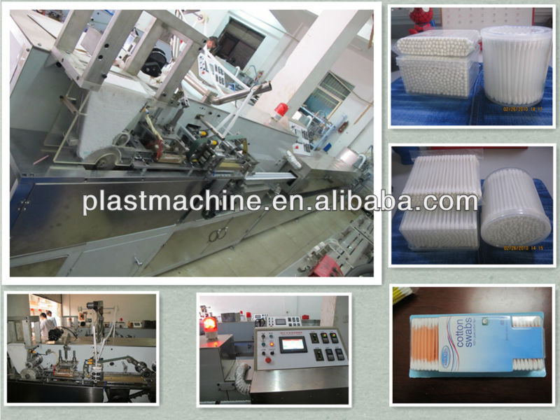 full automatic cotton buds machine with drying and packing by PLC control