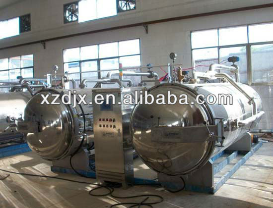 Full-automatic double kettles hot bath high temperature and pressure autocalve industrial vertical