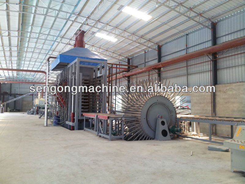 Full automatic particle board production line